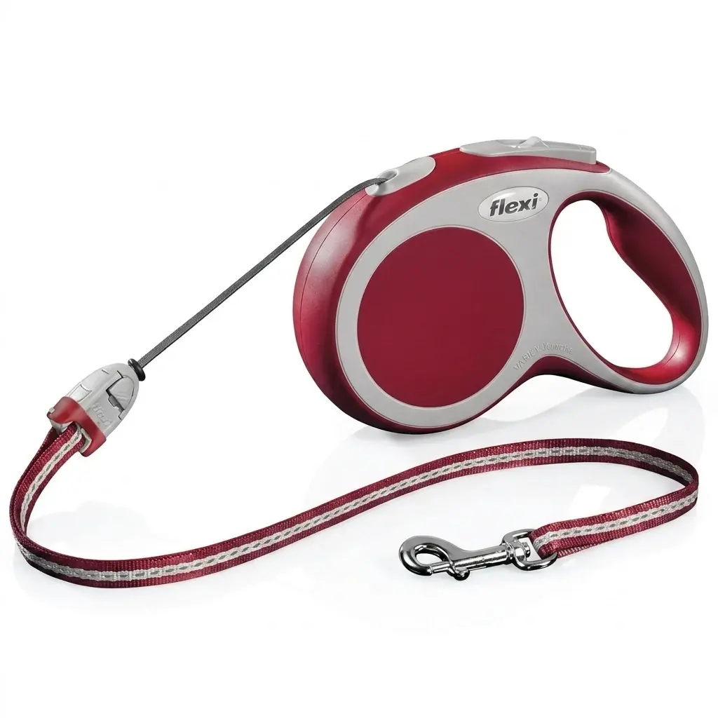 قلاده 5 متری فلکسی Flexi مدل Vario Cord رنگ قرمز سایز M