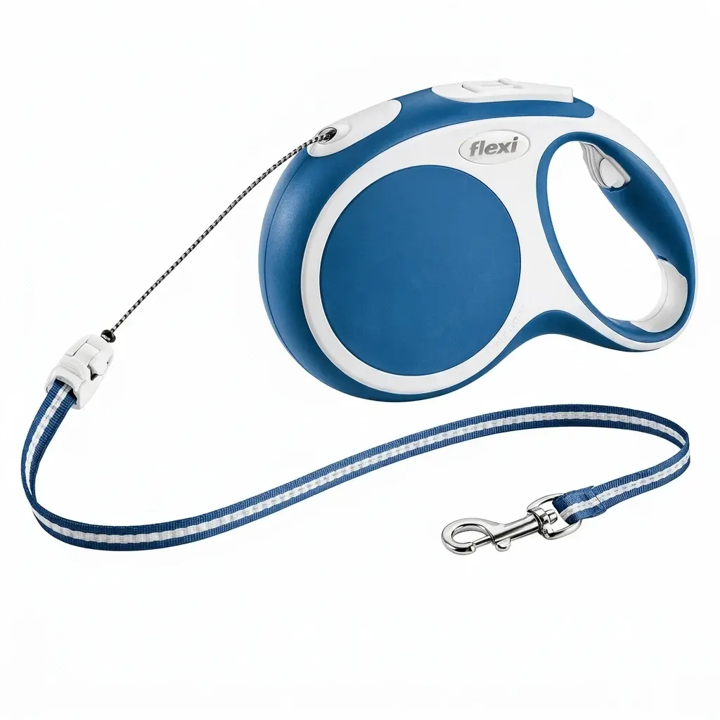  قلاده 5 متری فلکسی Flexi مدل Vario Cord رنگ آبی سایز S
